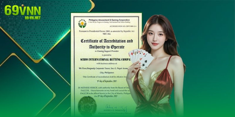 Giấy phép hoạt động PAGCOR