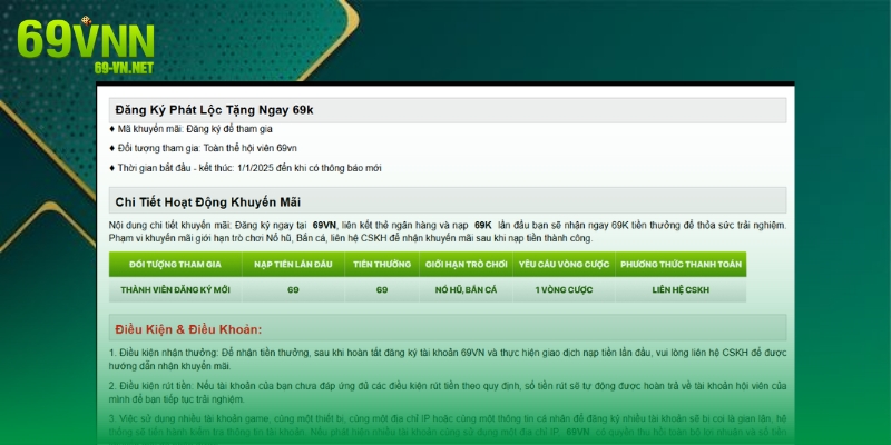 Tìm chương trình khuyến mãi thành viên mới trên trang web. 